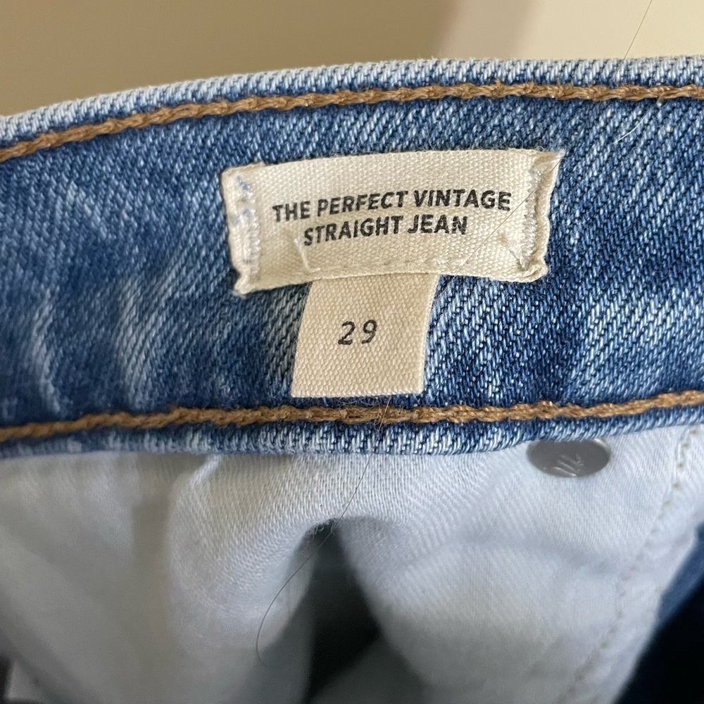 Madewell The Perfect Vintage Straight Jean Size‎ 29 Distressed - Picture 5 of 6